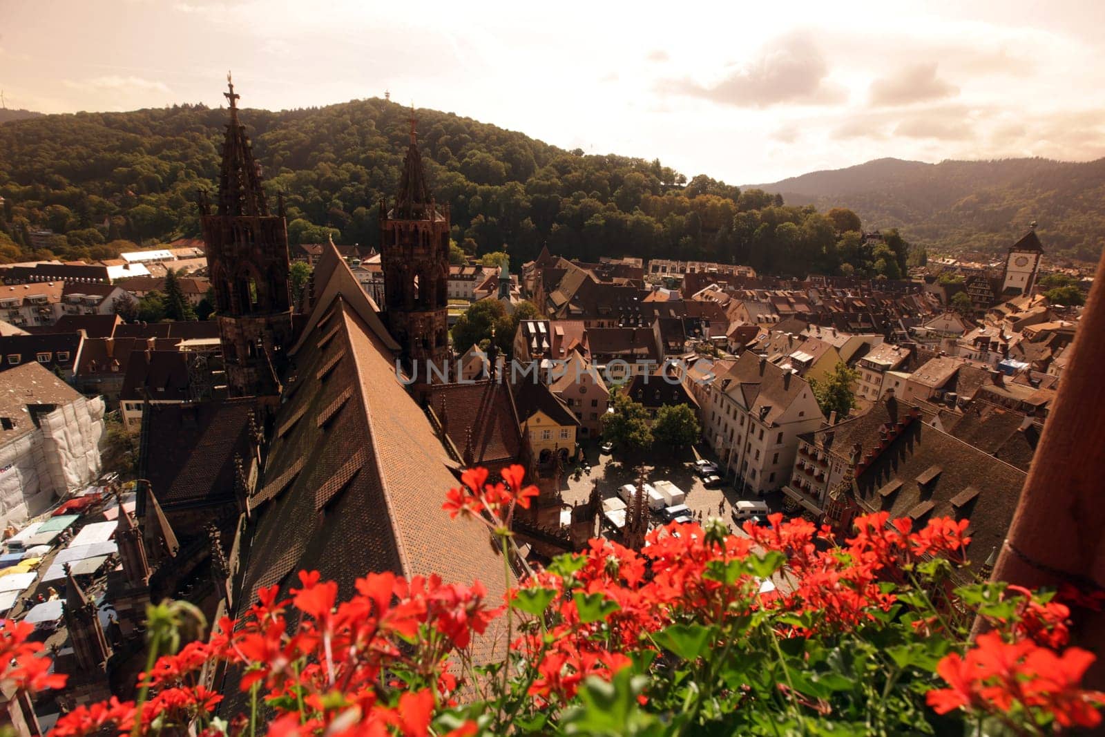 the old town of Freiburg im Breisgau in the Blackforest in the south of Germany in Europe.