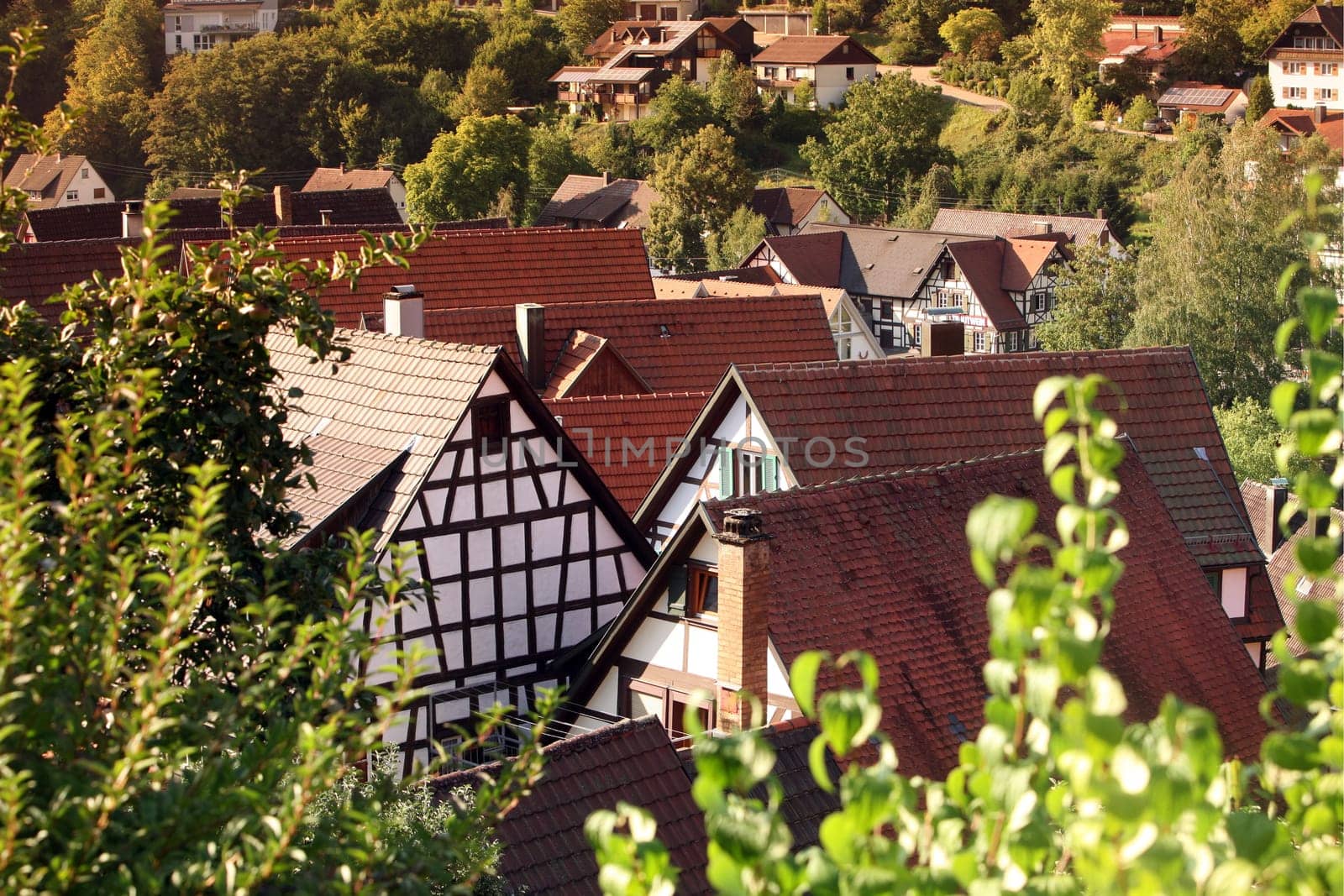 the old town of the villige Schiltach in the Blackforest in the south of Germany in Europe.