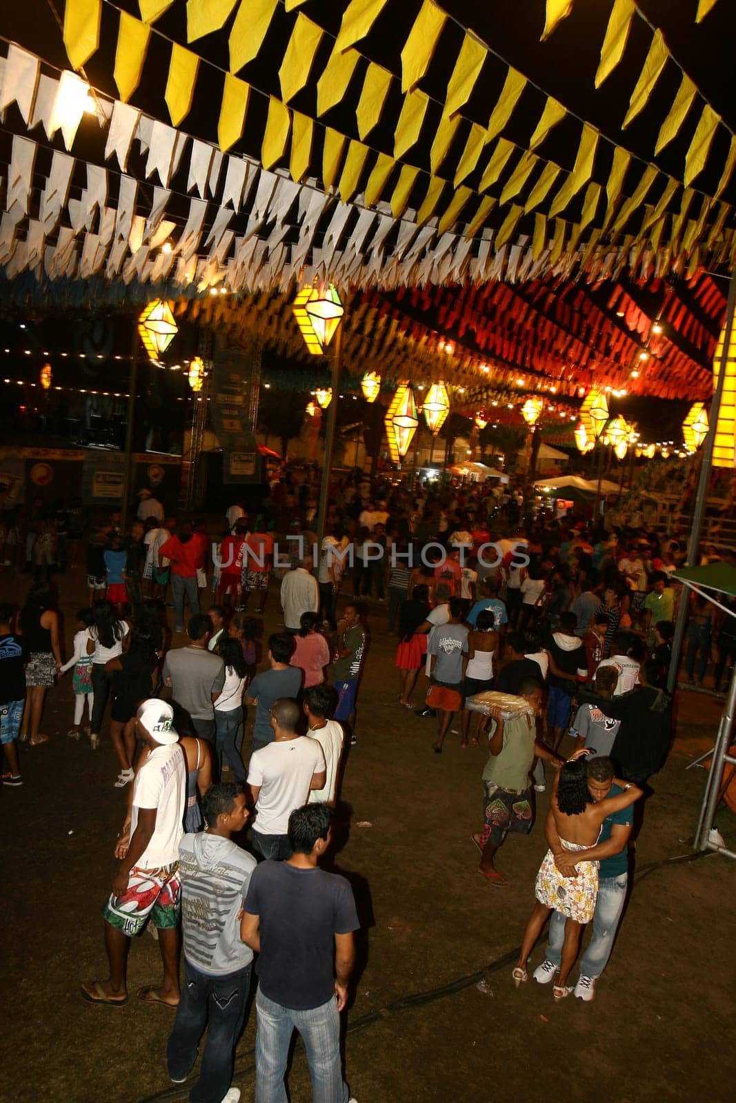 ilheus, bahia / brazil - june 26, 2011: street decoloration for Sao Joao party is seen in the city of Ilheus.