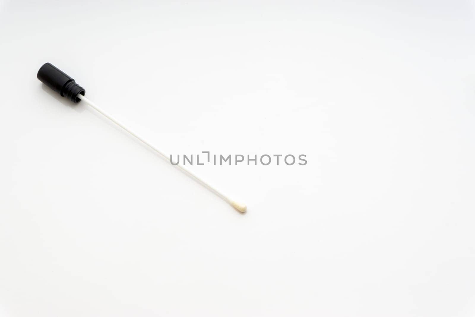 Medical swab on white background. Healthcare dan Copy Space concept