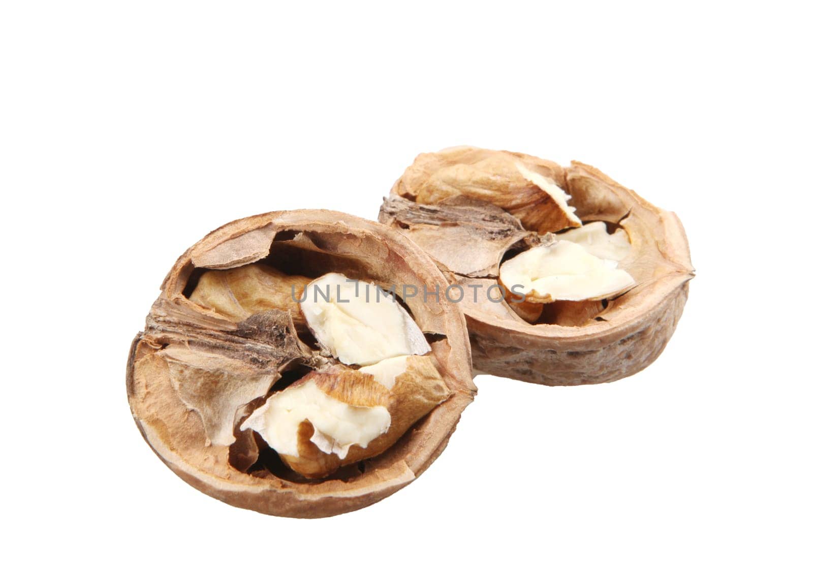 Walnuts Isolated On White Background