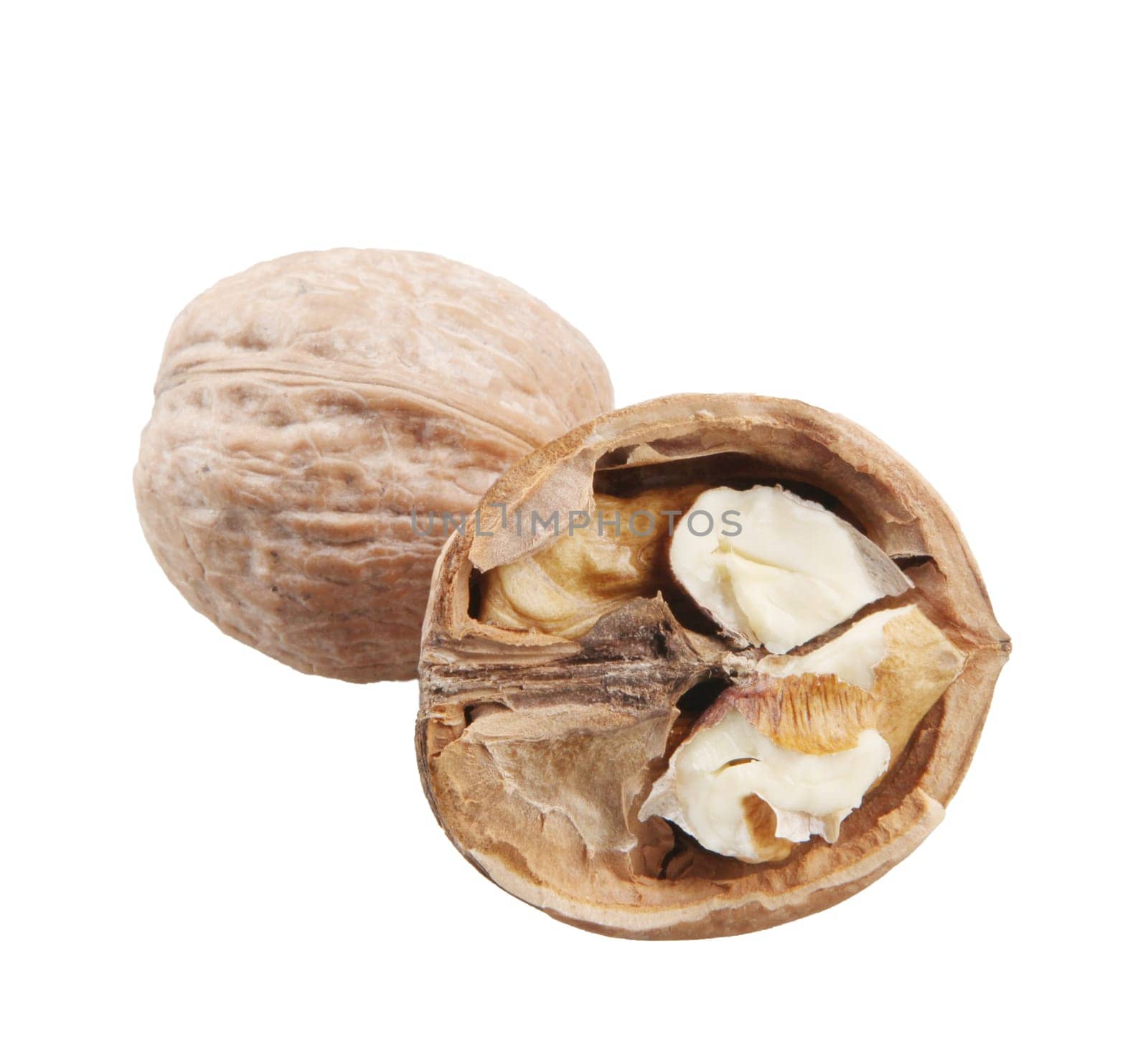 Walnuts Isolated On White Background