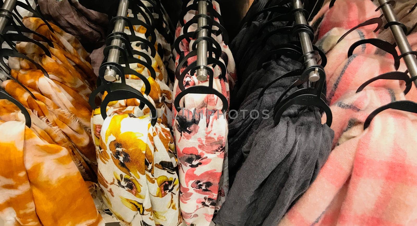 Warm Shawls In City Mall