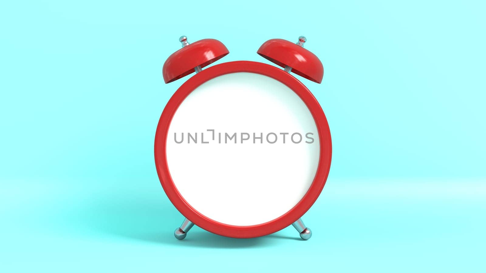 Wake up vintage morning with free space to insert a message. 3D rendering.