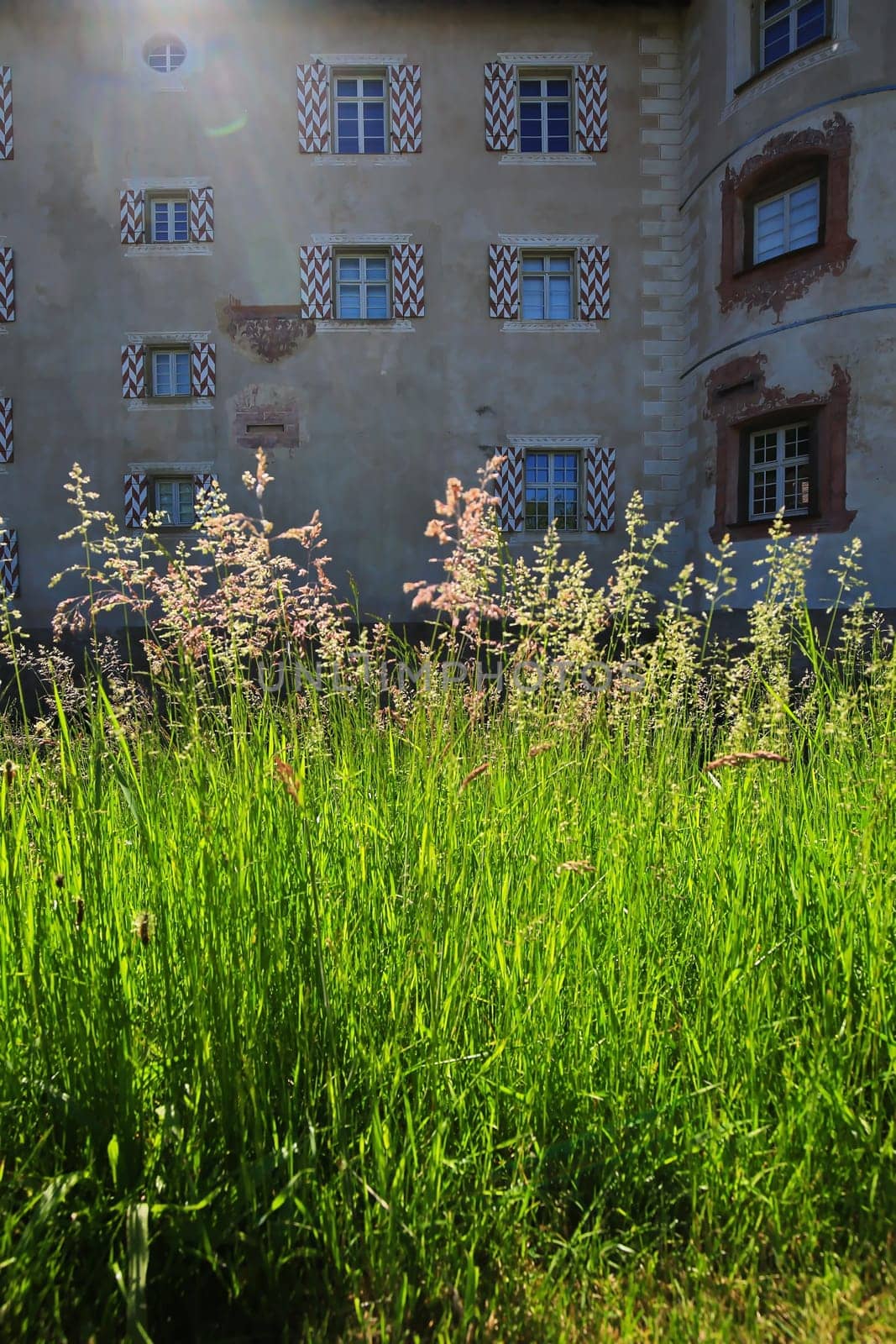 The castle Glatt is surrounded by a moat