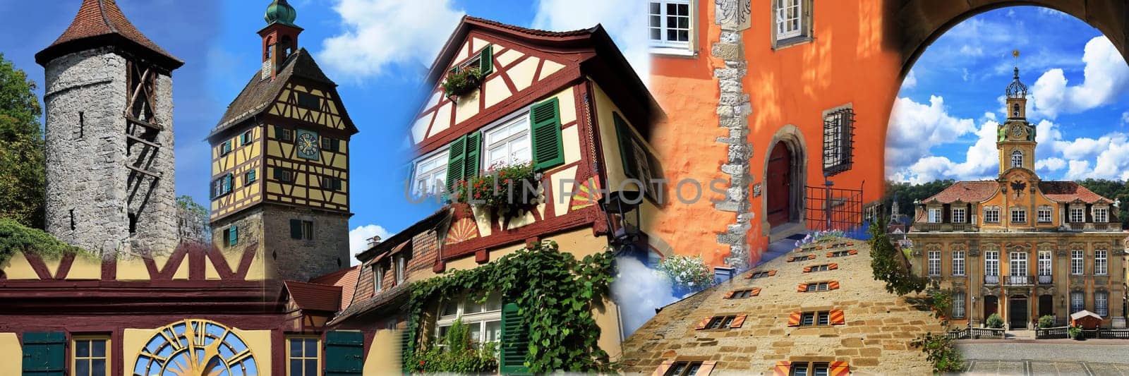 Collage from the city of Schwäbisch Hall