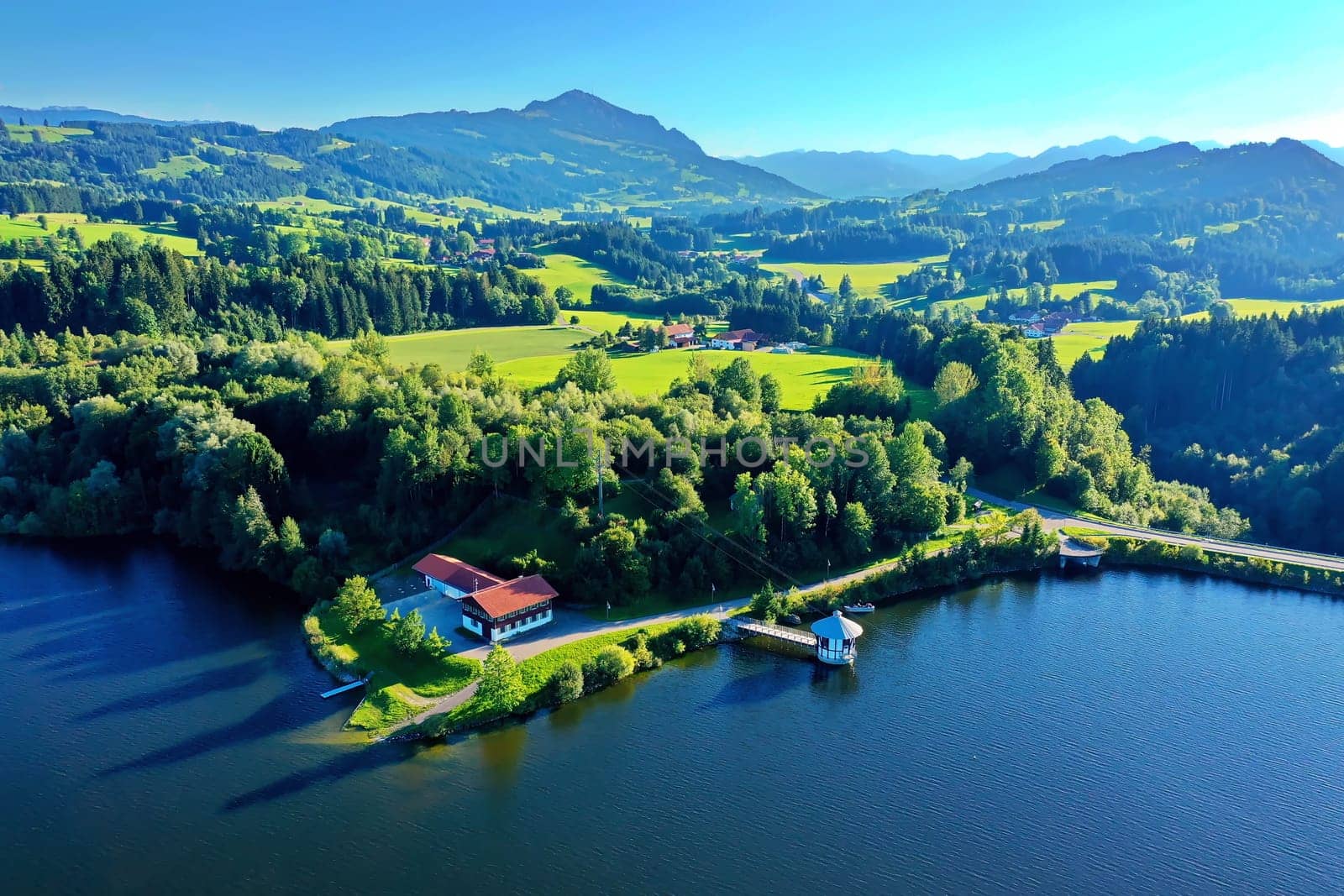 The Rottachsee near Sulzberg is a reservoir