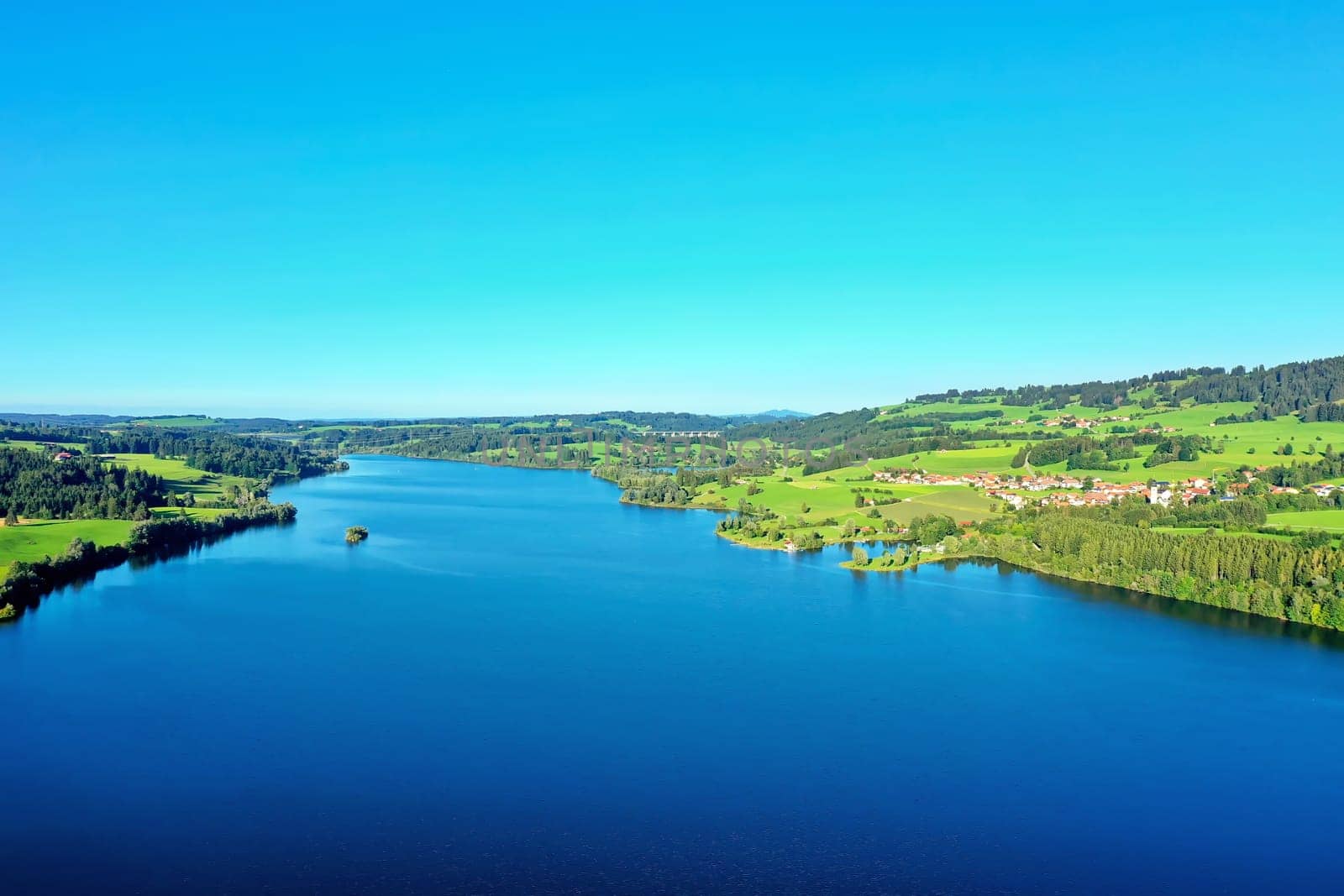 The Rottachsee near Sulzberg is a reservoir