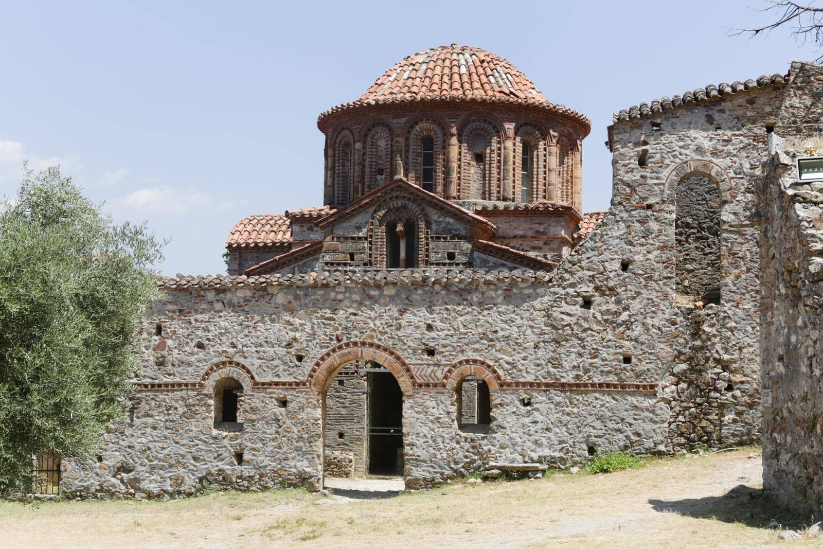 The abandoned medieval city of Mystras, Peloponnese, Greece.