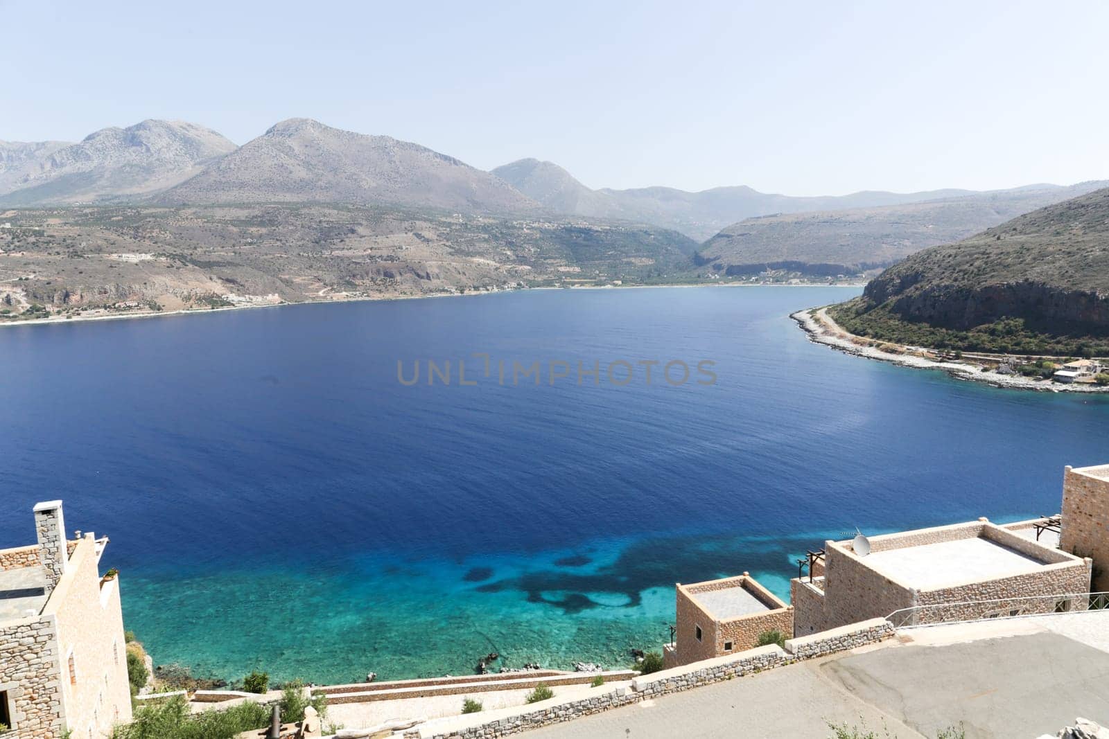 Clear water in the peloponnese in Greece
