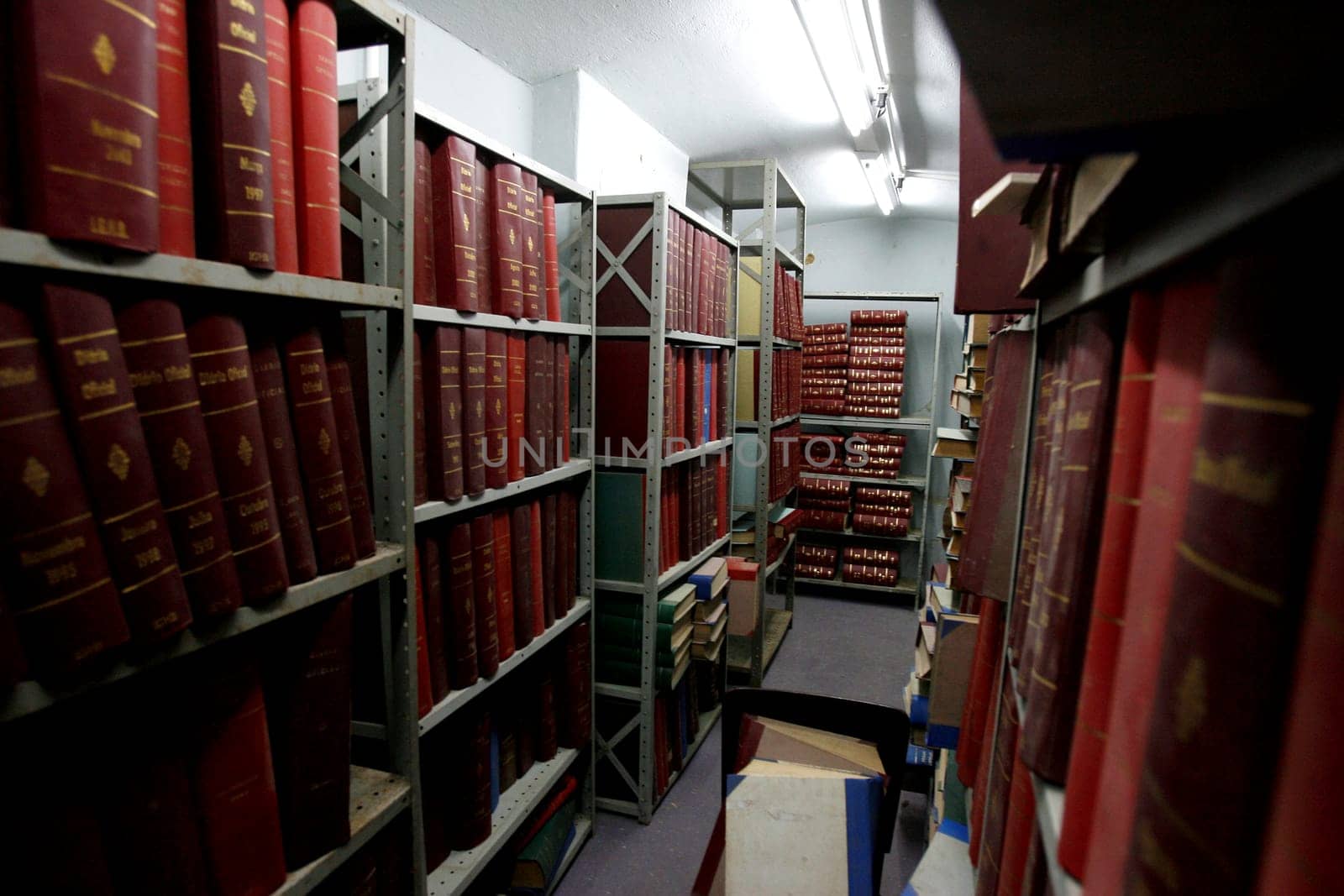 salvador, bahia / brazil - jeneiro 7, 2016: books are seen on a public library shelf in the city of Salvador.....
