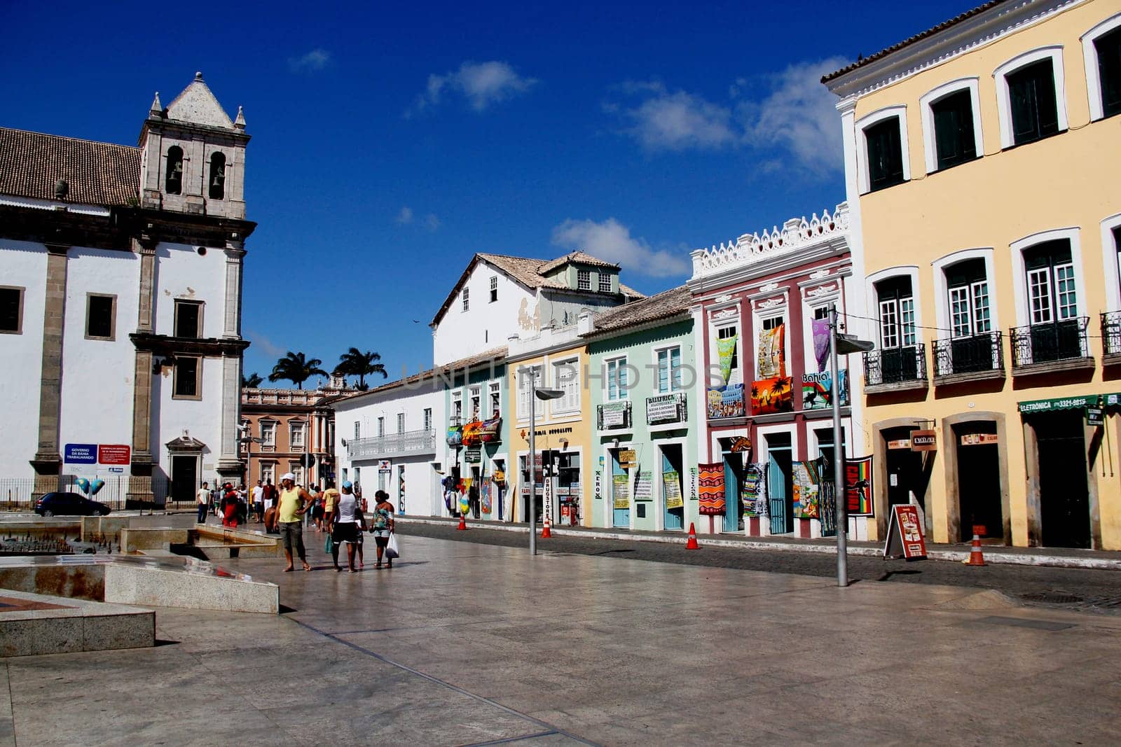 salvador, bahia / brazil - march 23, 2013: view of the Se square in the historic center of the city of Salvador...