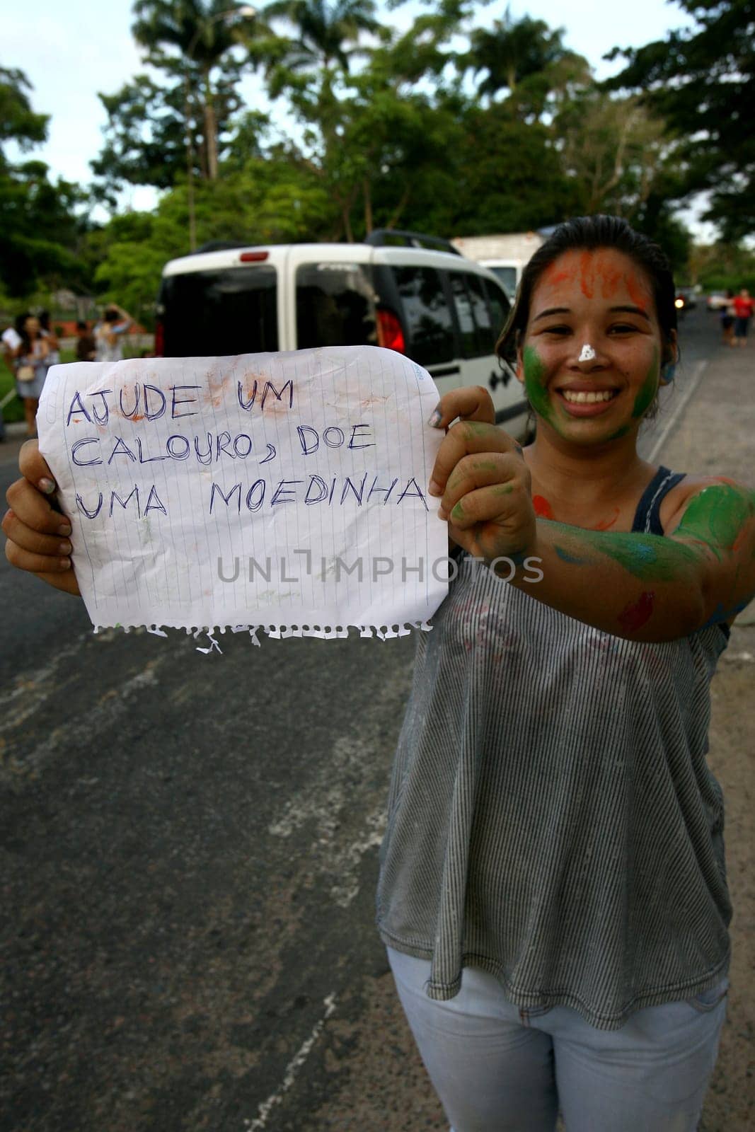 ilheus, bahia / brazil - march 23, 2012: university students participate in a prank of freshmen at the Universidade Estadual Santa Cruz (Uesc) in the city of Ilheus, in the south of Bahia.