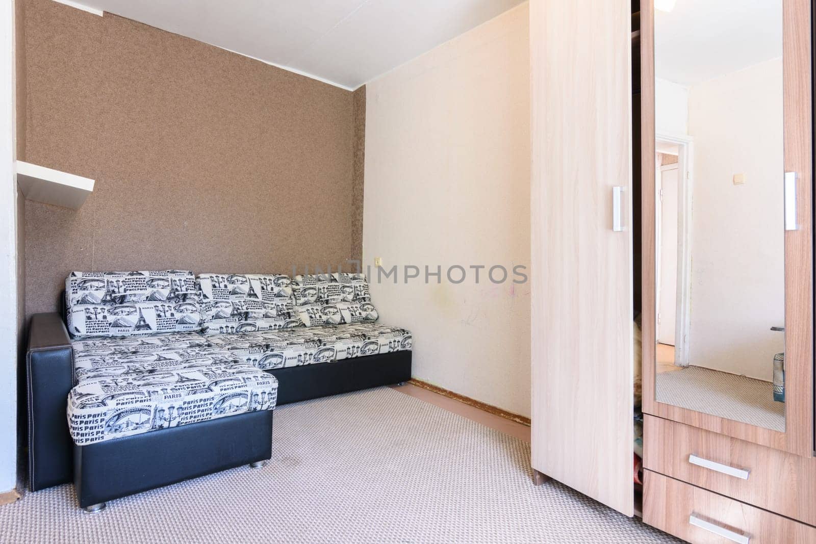 Anapa, Russia - June 25, 2020: Fragment of the interior of an old dorm room