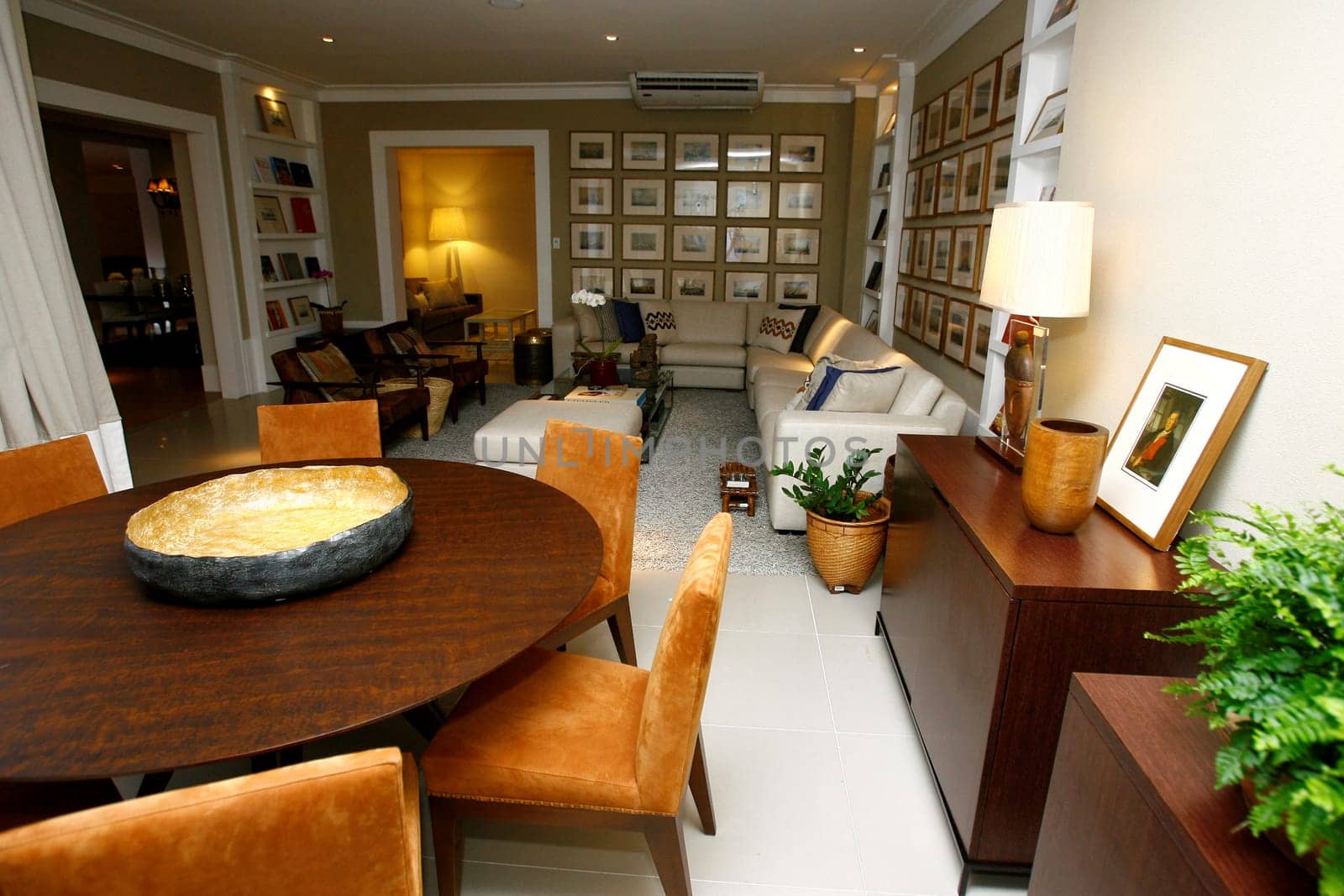 salvador, bahia / brazil - october 8, 2014: view of the dining room environment of an apartment in the city of Salvador.