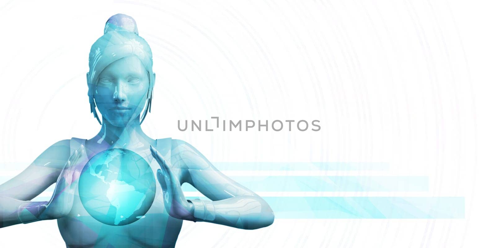 Business Woman Presentation Abstract Background Copyspace Backdrop