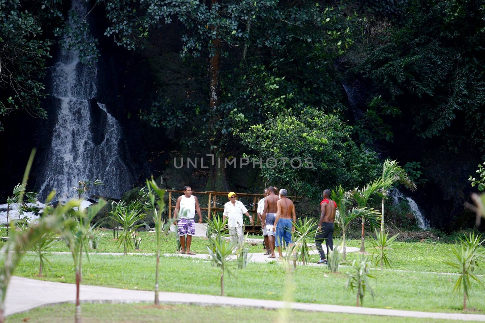 salvador, bahia / brazil - september 30, 2014: view of Oxum square in Parque Sao Bartolomeu, suburb of the city of Salvador.