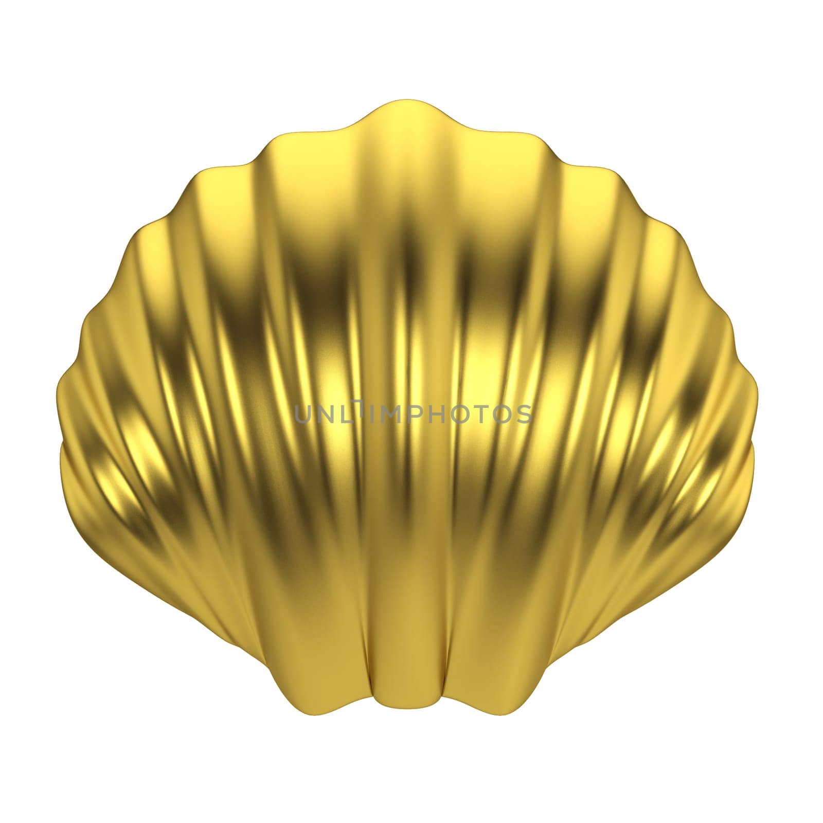Sea shell. 3d illustration isolated on white background