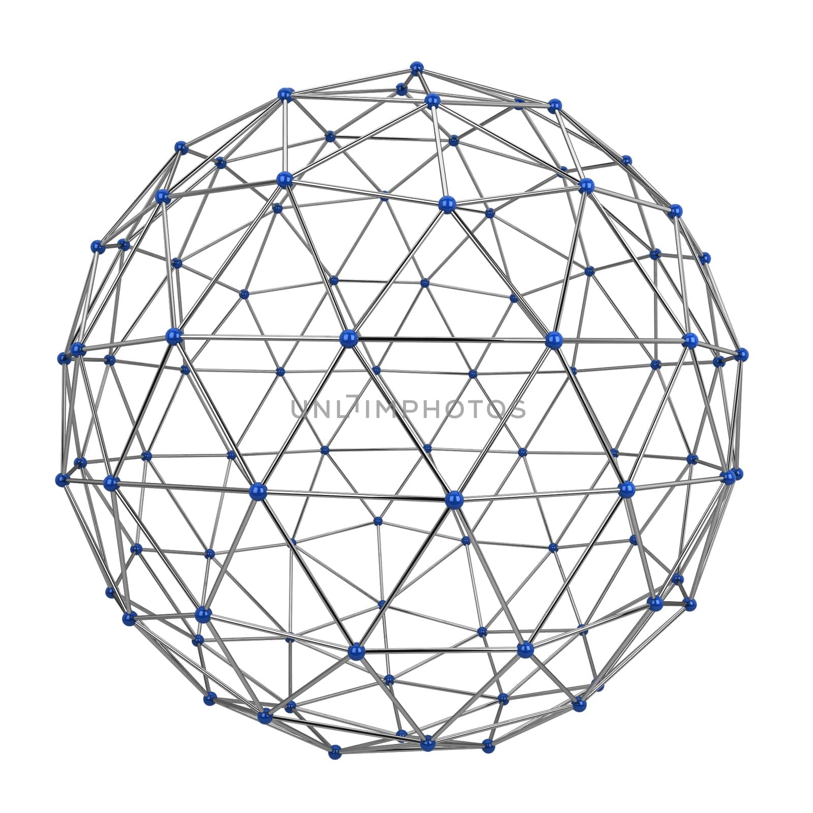 Network connection. 3d illustration isolated on white background