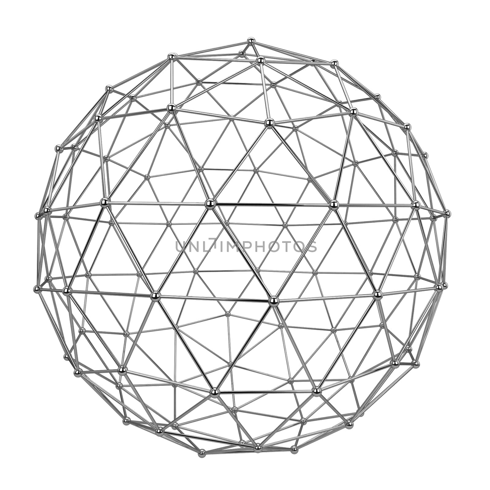 Network connection. 3d illustration isolated on white background
