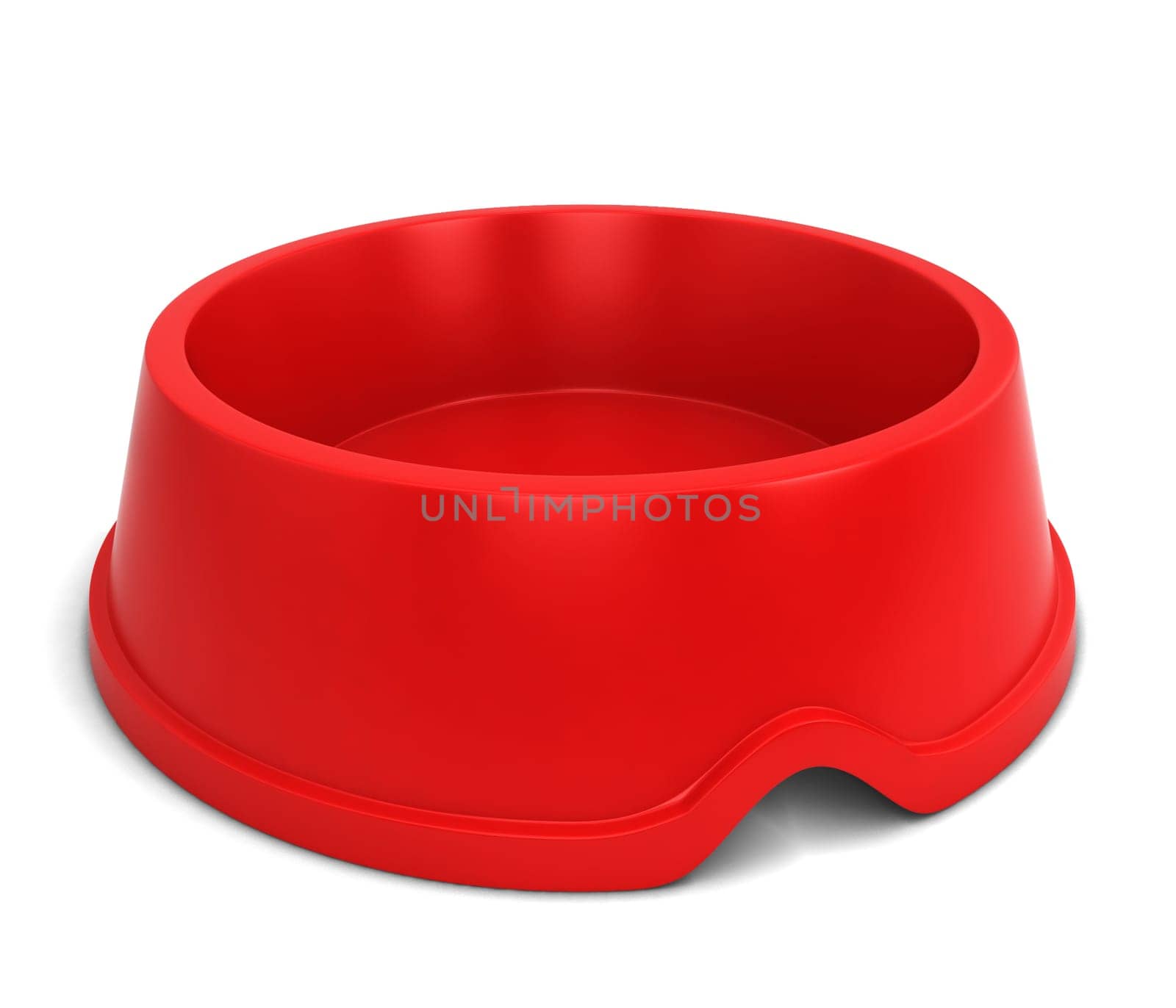 Pet bowl. 3d illustration isolated on white background