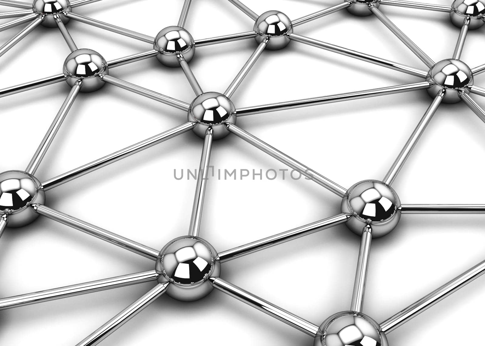 Network connection. 3d illustration isolated on white background
