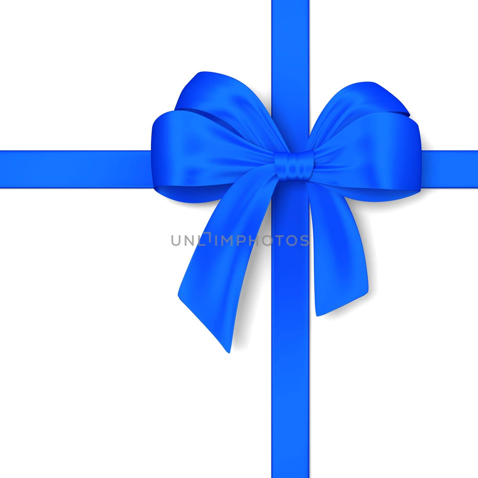 Decorative bow. 3d illustration isolated on white background
