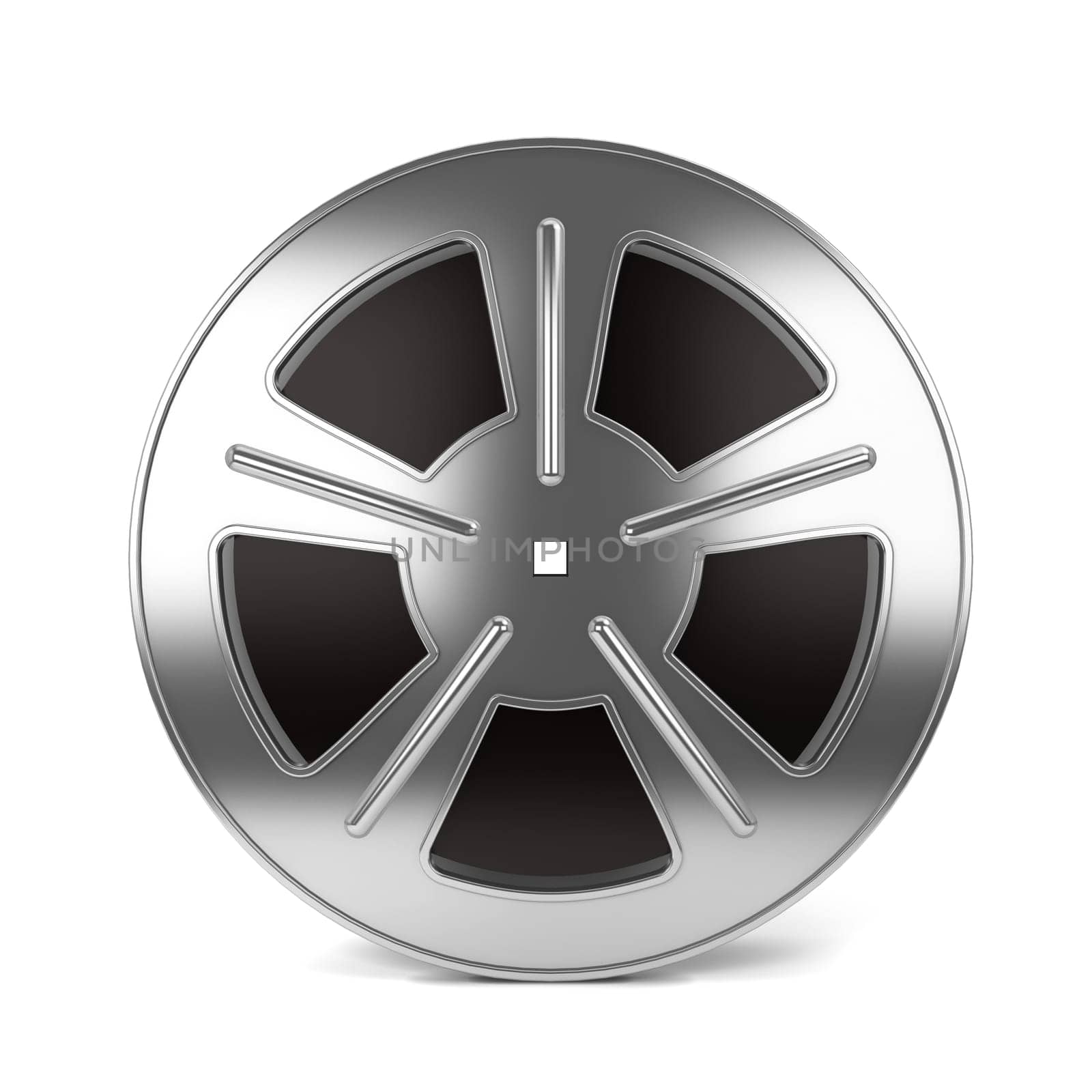 Cinema film. 3d illustration isolated on white background