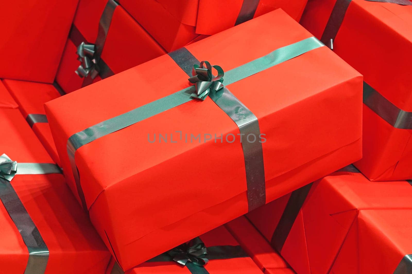 Big red present gift wrap