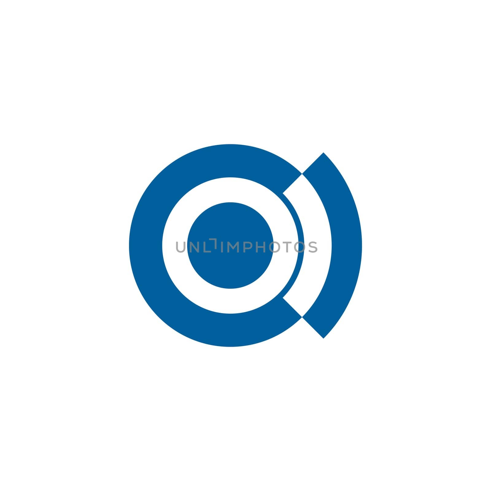 C Letter Core icon vector illustration design template