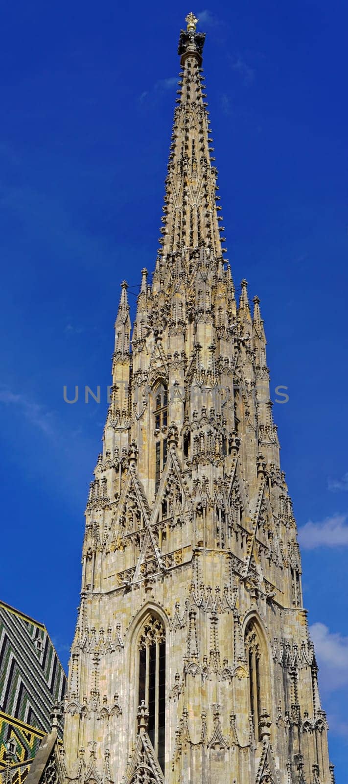 St. Stephens Cathedral Spire Tower in Vienna Austria