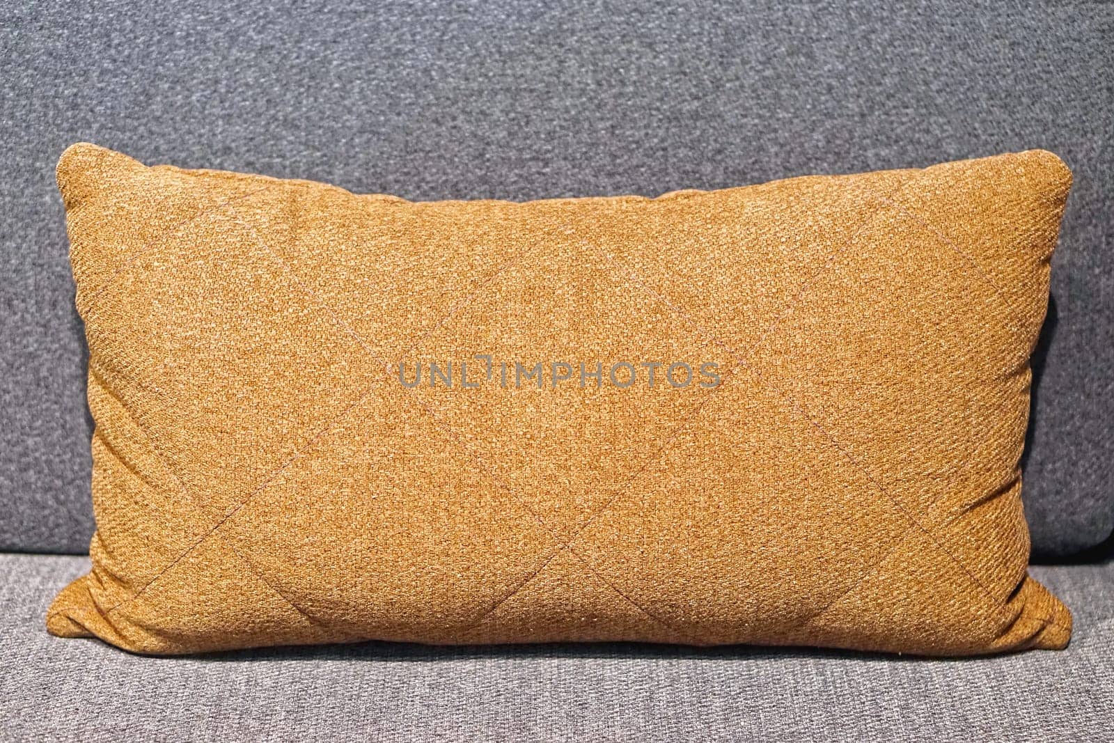 Long soft pillow at sofa
