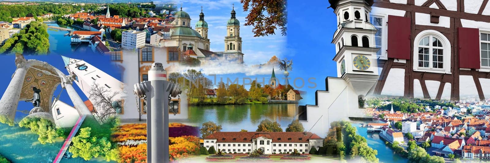 Photo collage of Kempten, the oldest city in Germany