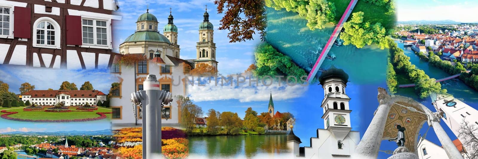 Photo collage of Kempten, the oldest city in Germany