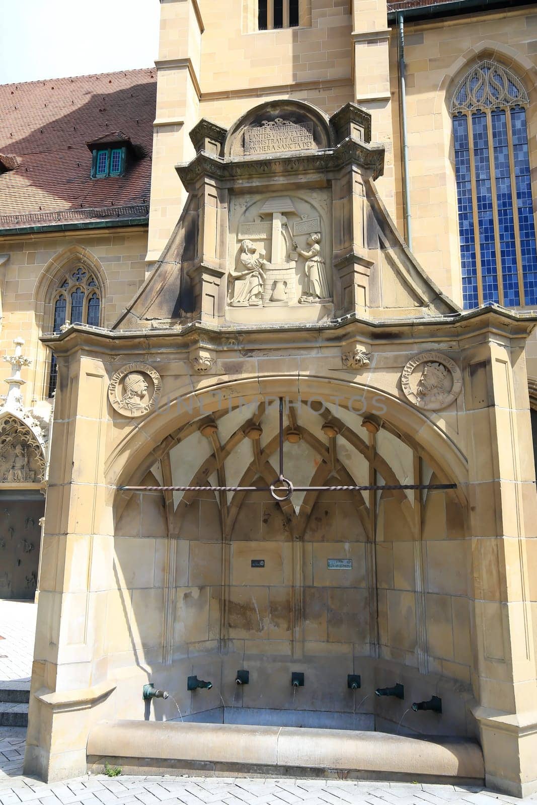 Siebenröhrenbrunnen is a sight of the city of Heilbronn