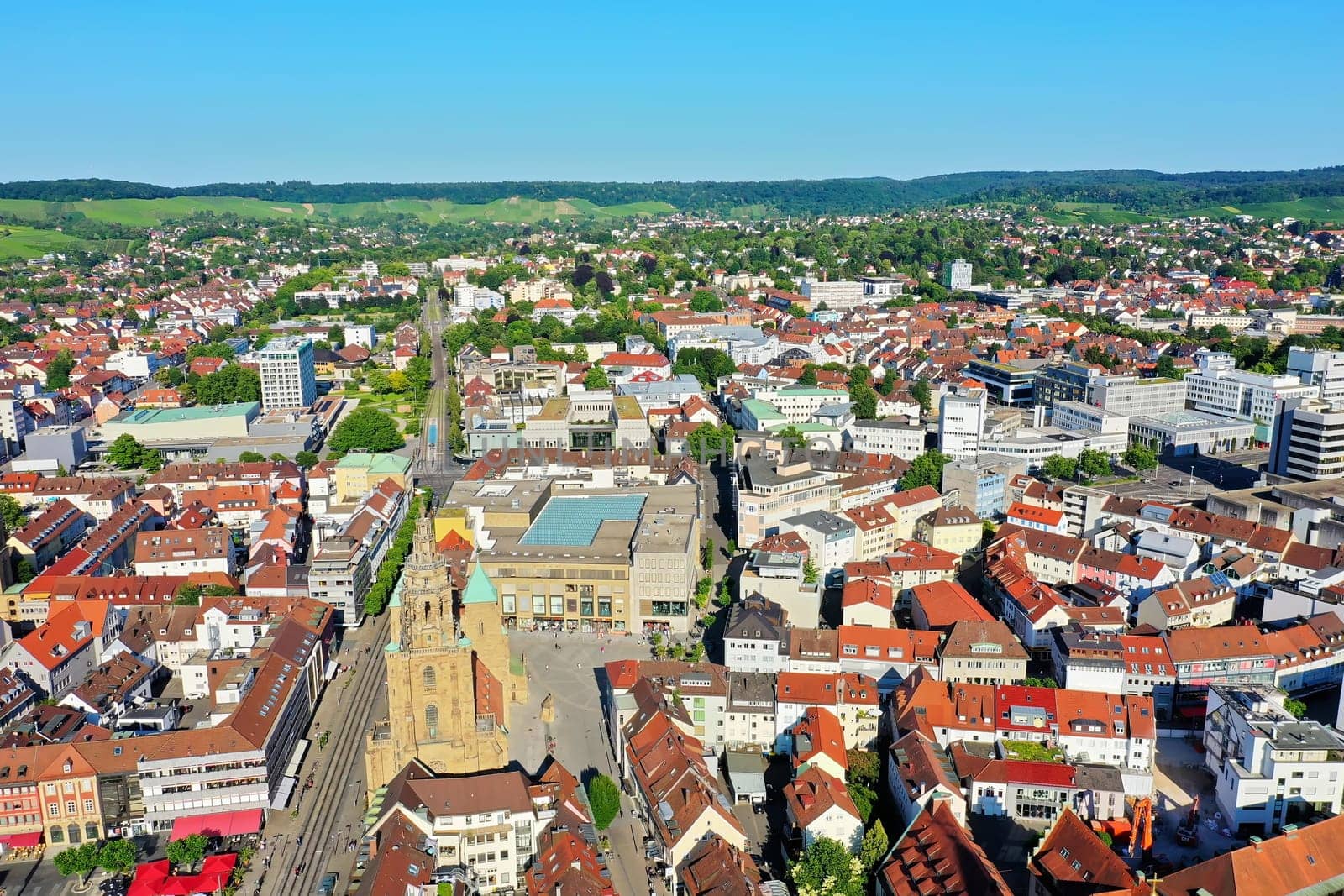 Statue Robert Mayer is a sight of the city of Heilbronn