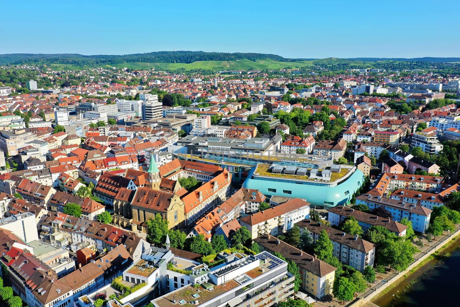 Statue Robert Mayer is a sight of the city of Heilbronn
