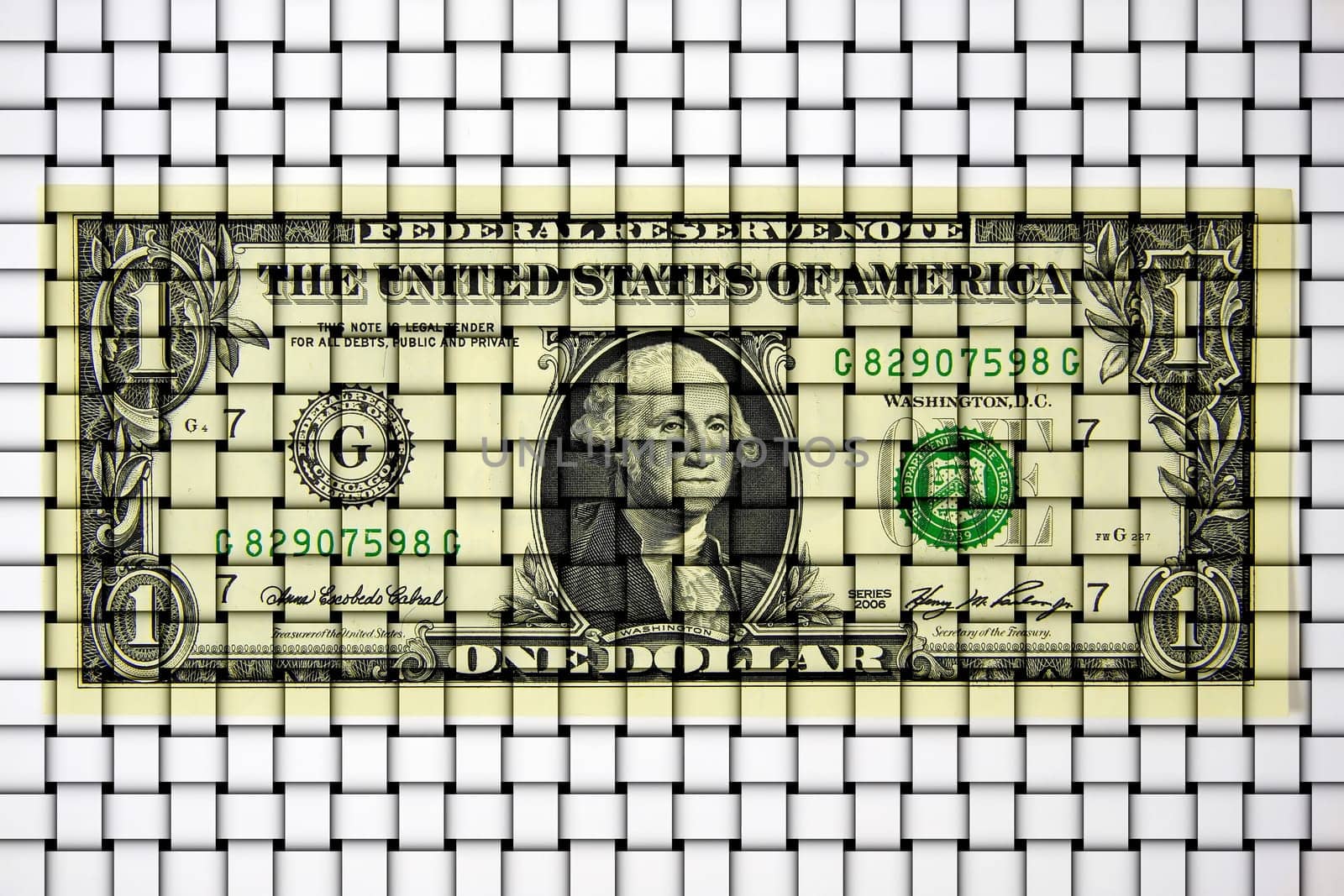 Dollar bills as a background