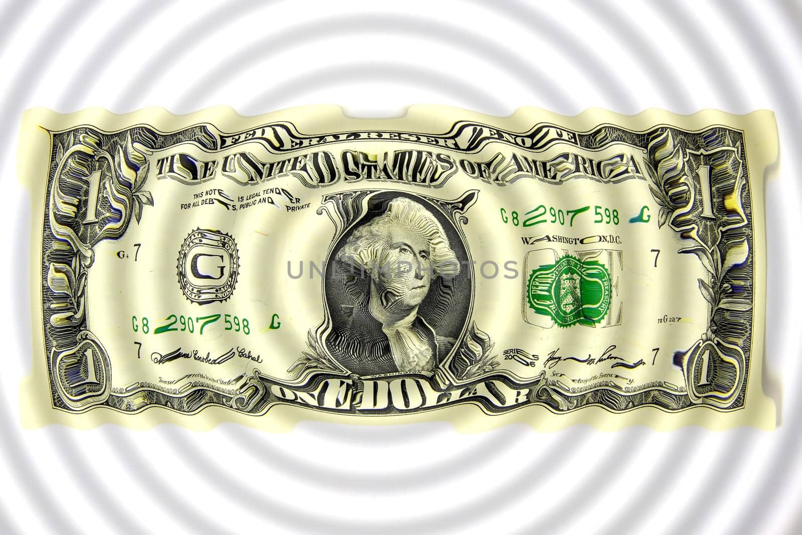 Dollar bills as a background