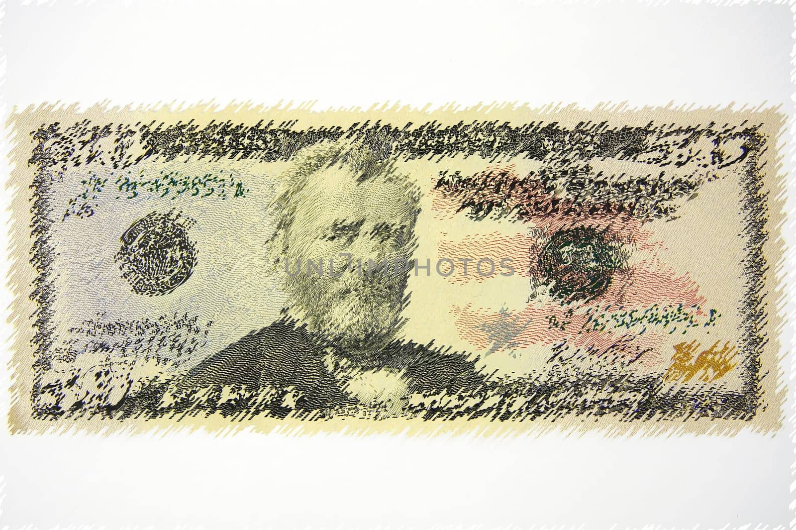 Dollar bills as a background