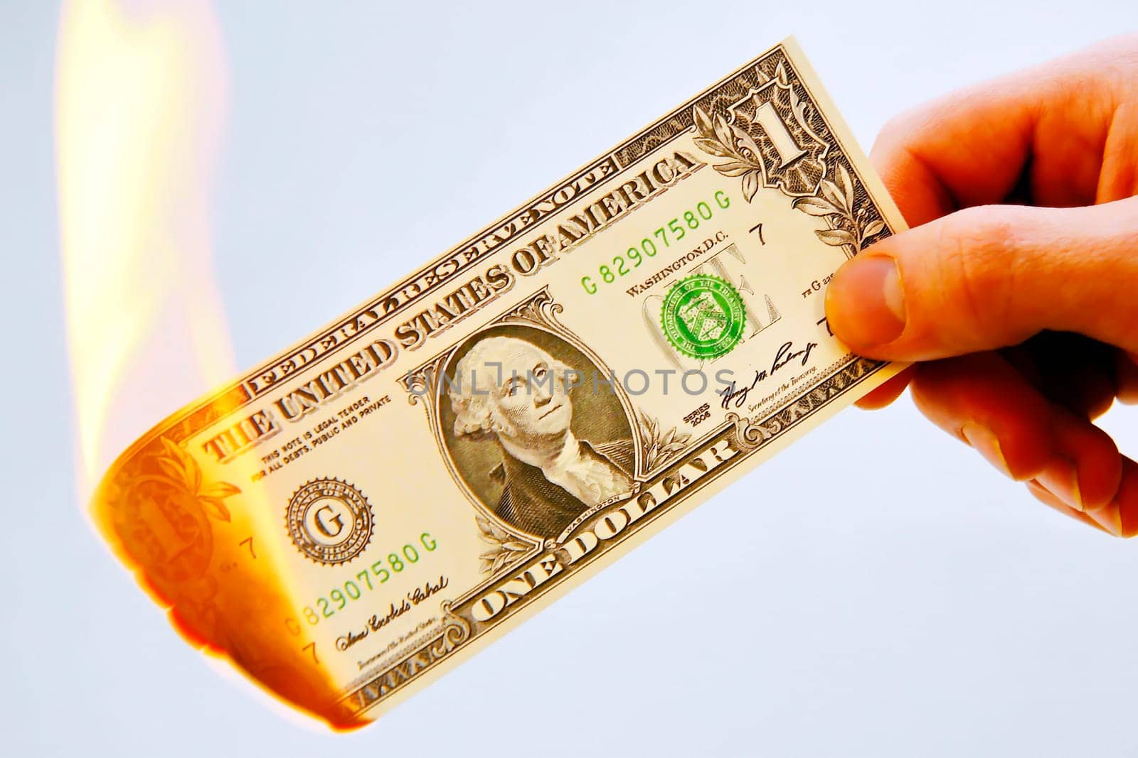 Burn dollars and destroy money