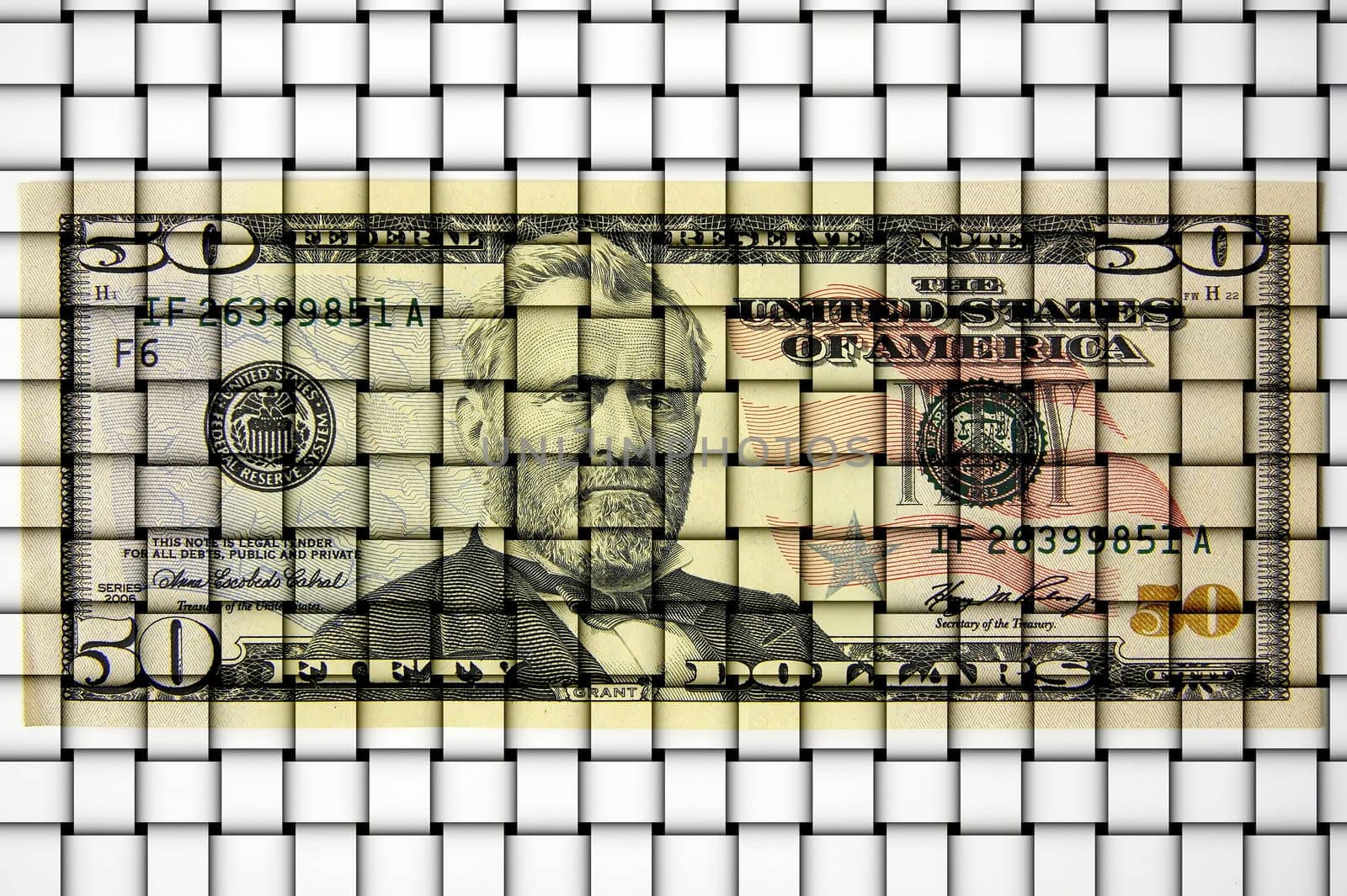 Dollar bills as a background