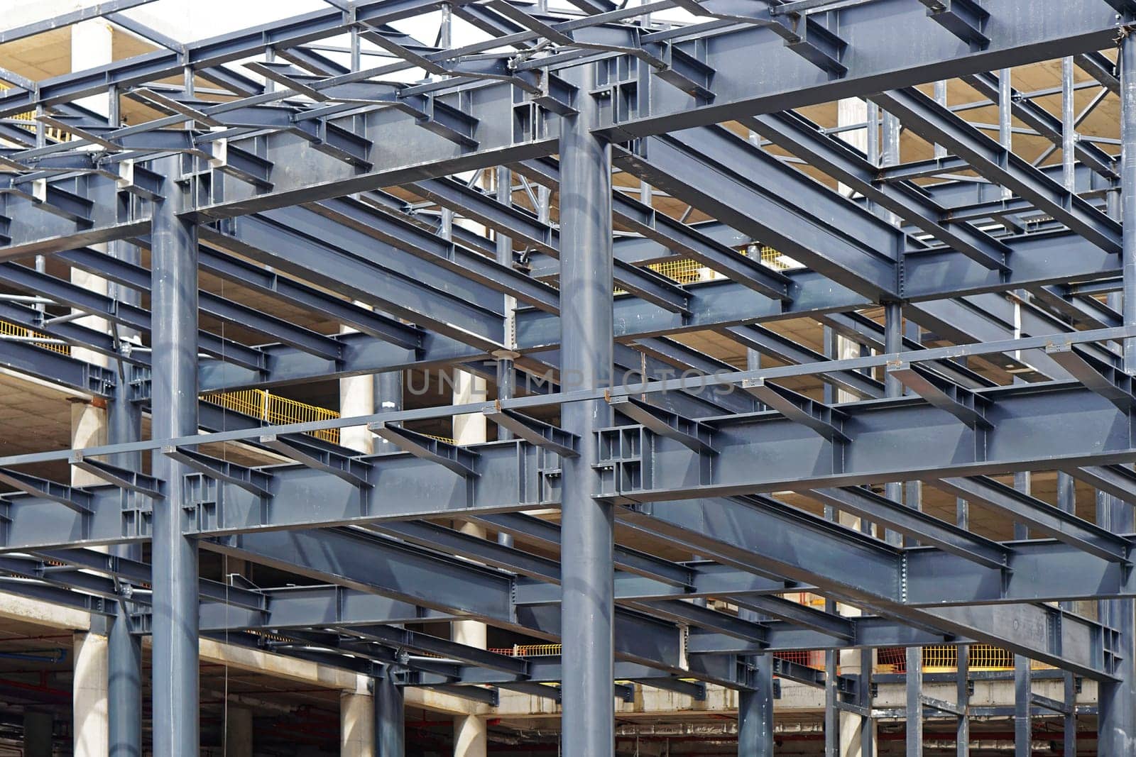 Steel metal construction for new skyscraper