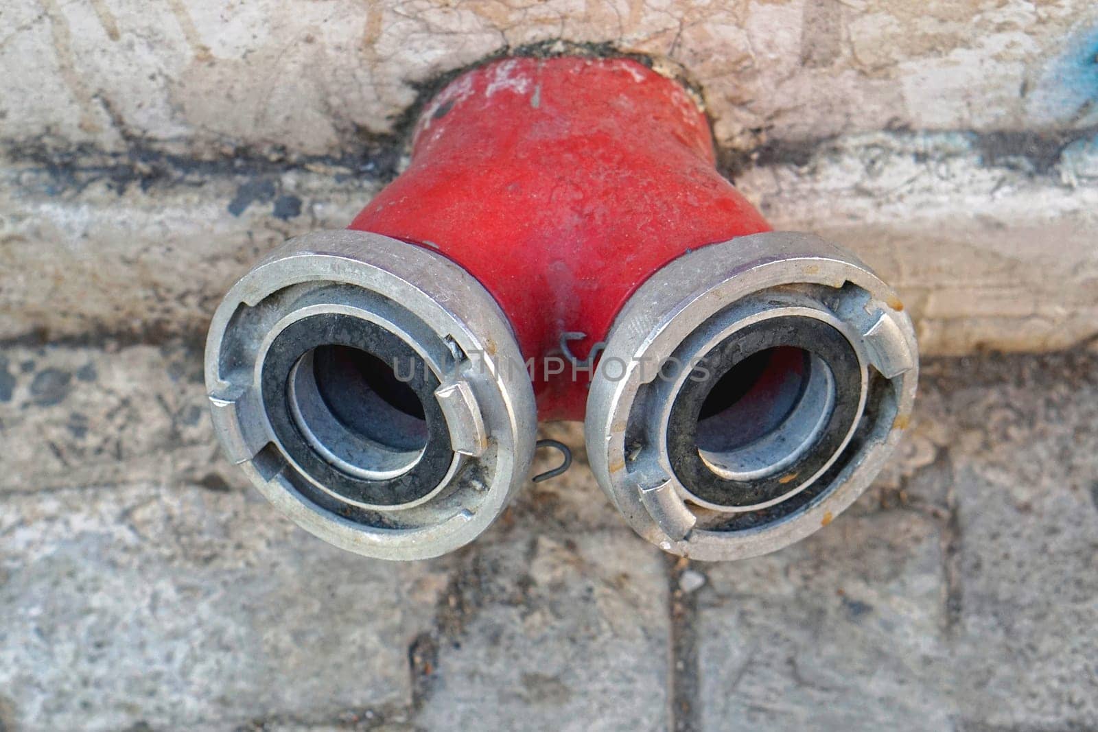 Two valves for hydrant water at street