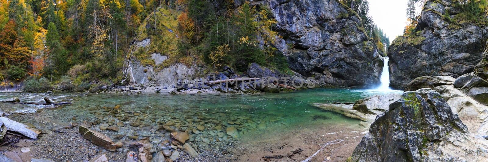 The Buchenegger waterfalls in Bavaria in the Allgäu