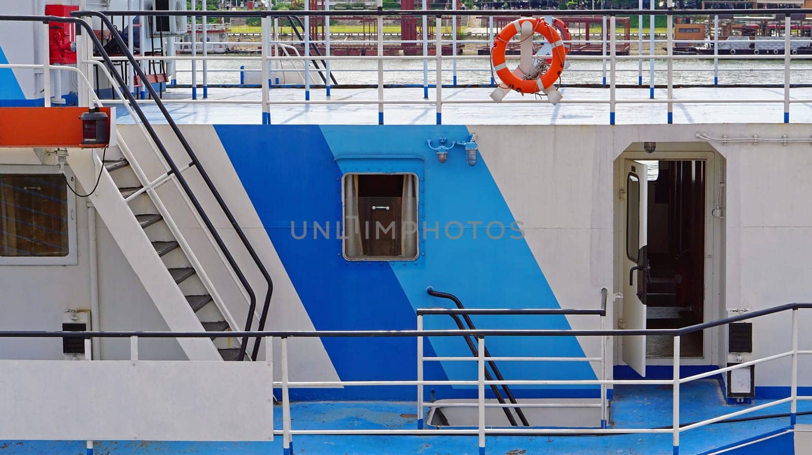 River ship side with stairs