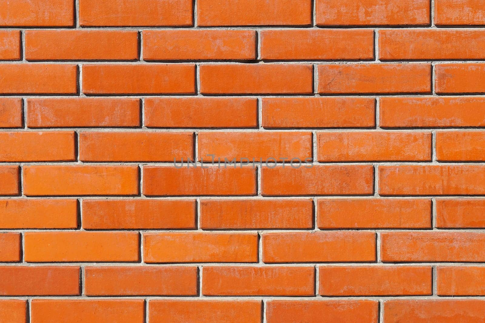 New orange brick wall background