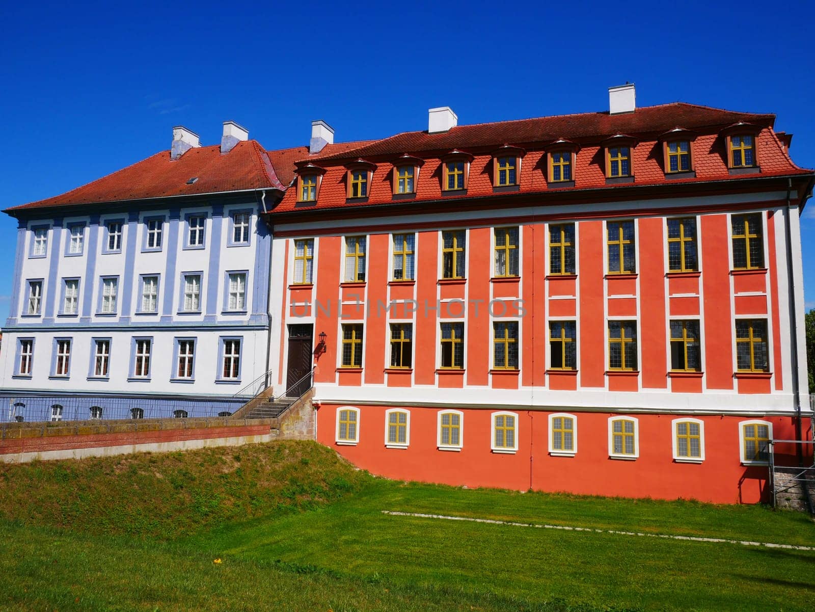 Rotes und Blaues Schloss in Obernzenn are castles in the Middle Franconian district of Neustadt an der Aisch-Bad Windsheim. It is located in the Zenntal.