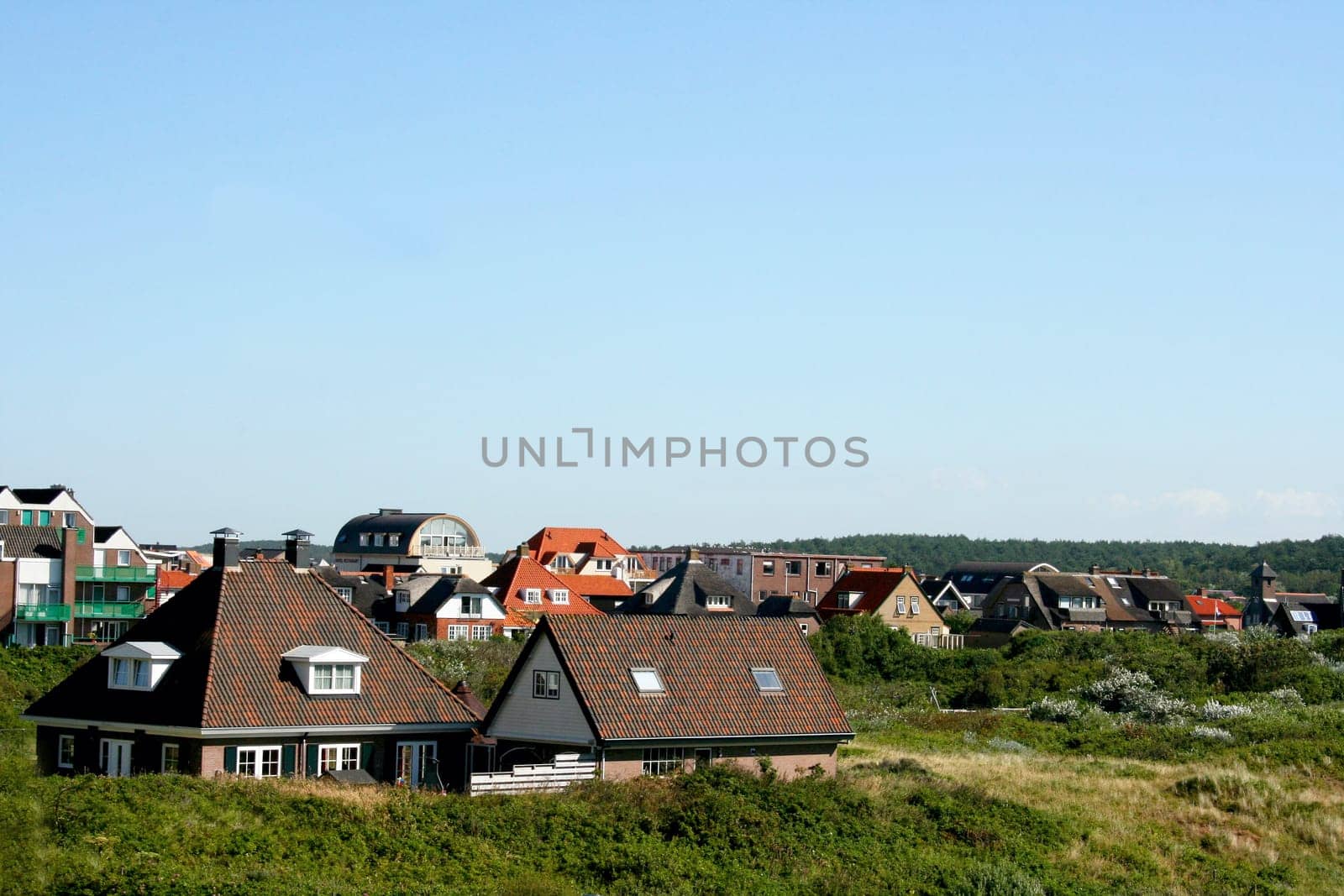 Cottages on the North Sea in the Netherlands