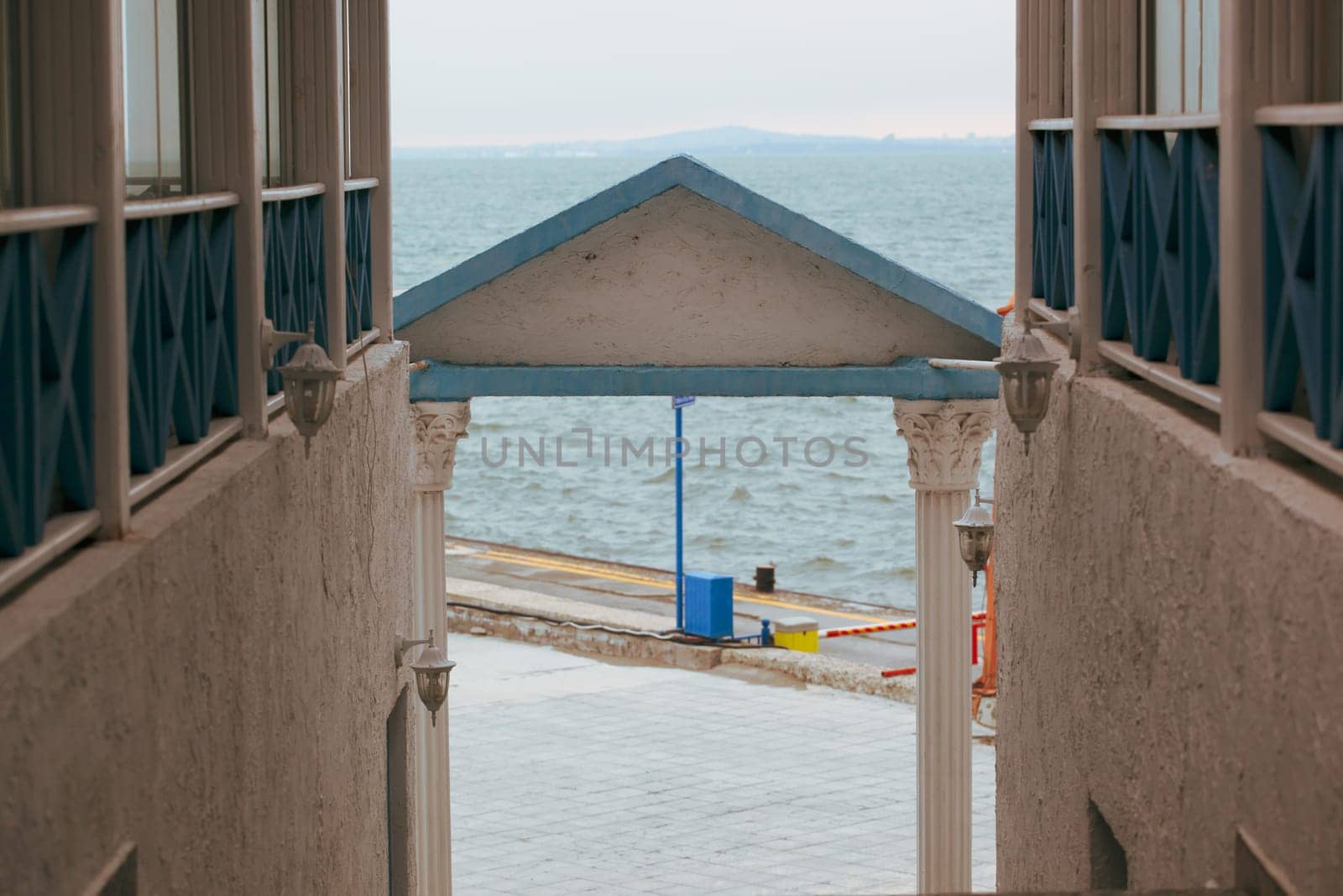 Image Of Empty Seafront Restaurant